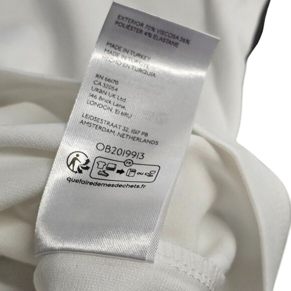 Anthropologie Maeve Contrast Piped Tank Top Size XL White Black V-Neck NWT - Picture 7 of 7